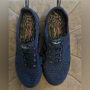 Skechers Blue Athletic Swim Sneakers Lightweight Knit